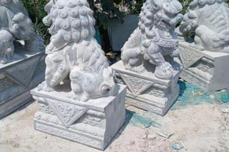 商业风水引财气，石狮子的讲究
