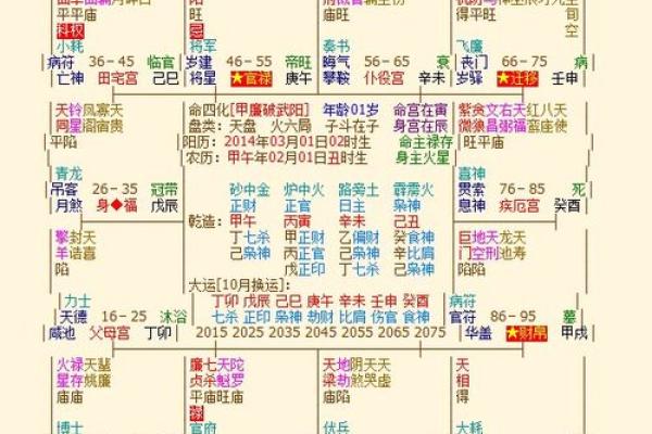 年紫薇星座运势查询表