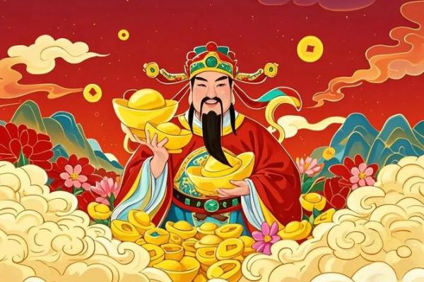 迎财神放鞭炮