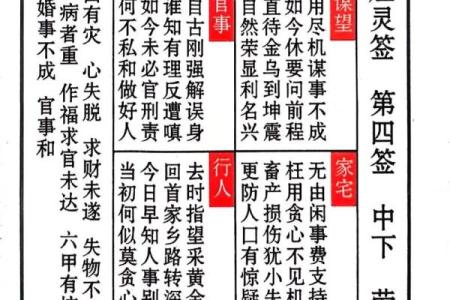 灵签第六签是凶是吉