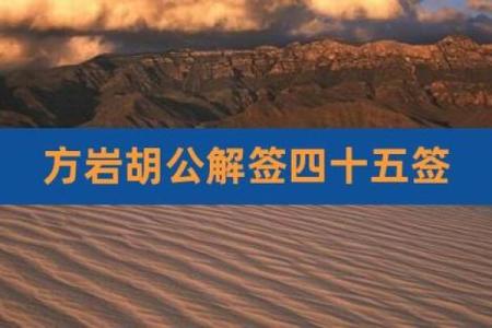 胡公灵签第六十九签求解