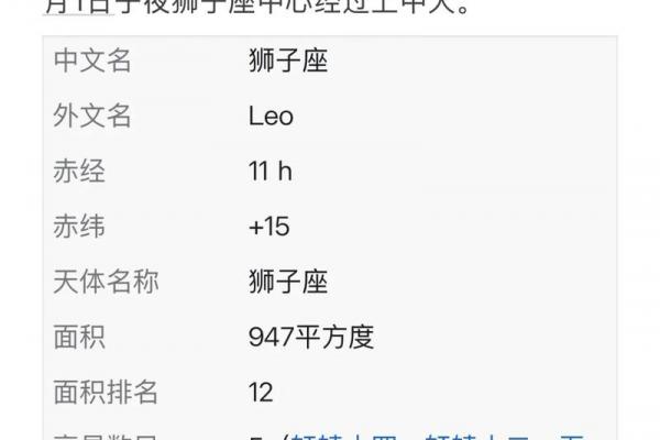 狮子座相近的星座是哪个