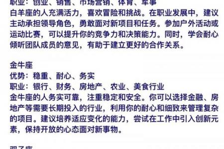 十二星座谁最适合哪个工作