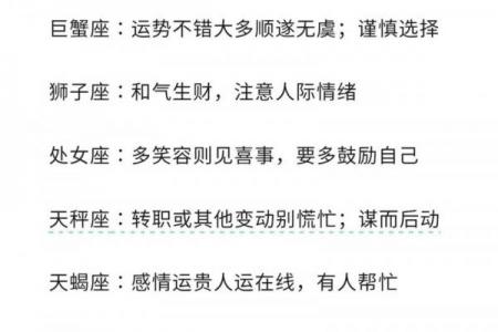 二零一八十二星座今日运势