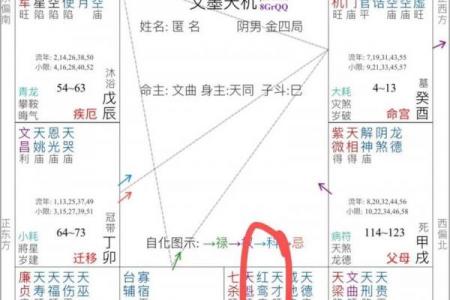 红鸾陷紫薇斗数