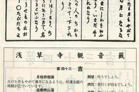 观音灵签六十六签解签